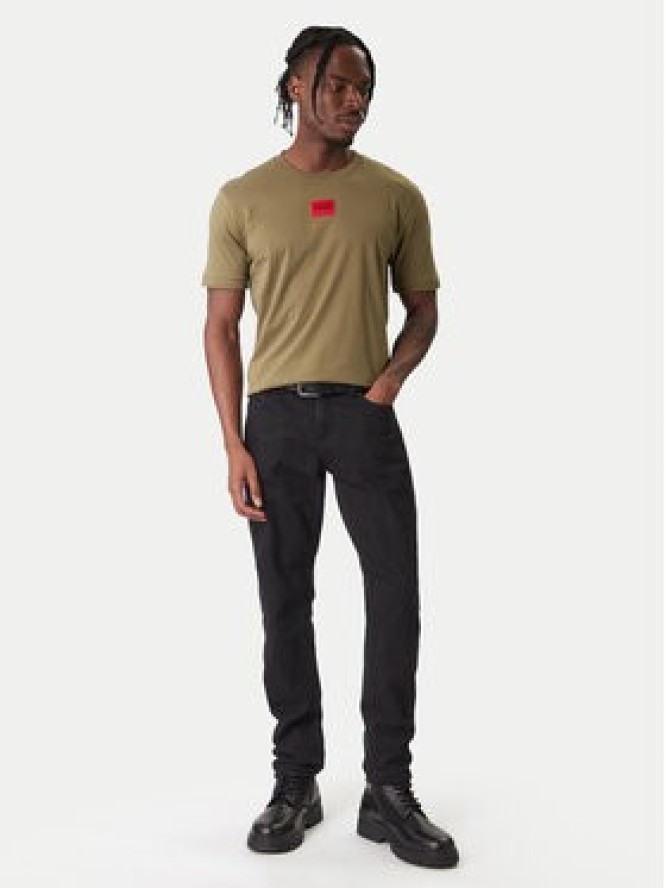 HUGO T-Shirt Diragolino 50447978 Zielony Regular Fit