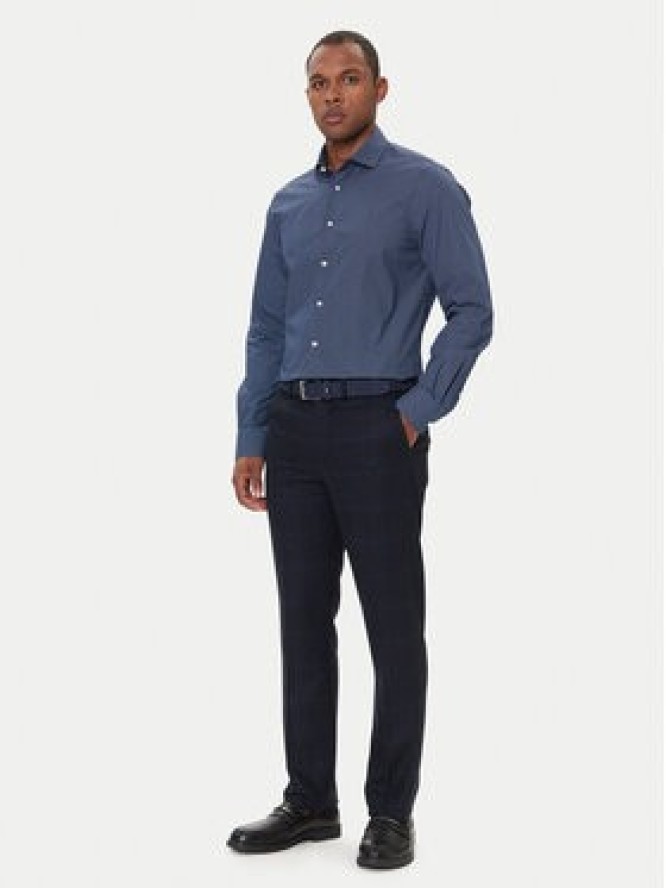 Tommy Hilfiger Chinosy Denton MW0MW40782 Granatowy Slim Fit