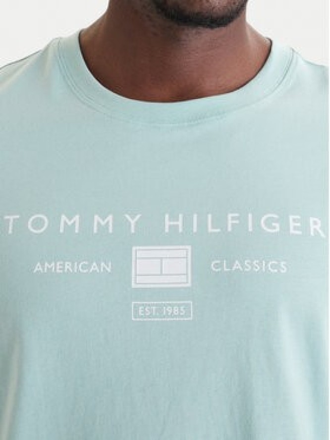 Tommy Hilfiger T-Shirt Brand Love MW0MW42365 Zielony Regular Fit