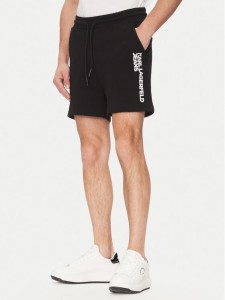 Karl Lagerfeld Jeans Szorty sportowe A2M10166 Czarny Regular Fit