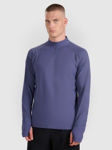 4F Bluza do biegania regular szybkoschnąca męska - granatowa L