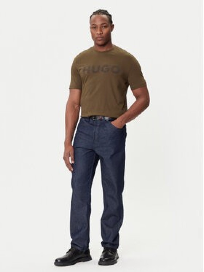 HUGO T-Shirt Dulivio 50542737 Brązowy Regular Fit