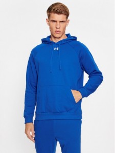Under Armour Bluza Ua Rival Fleece Hoodie 1379757 Niebieski Loose Fit