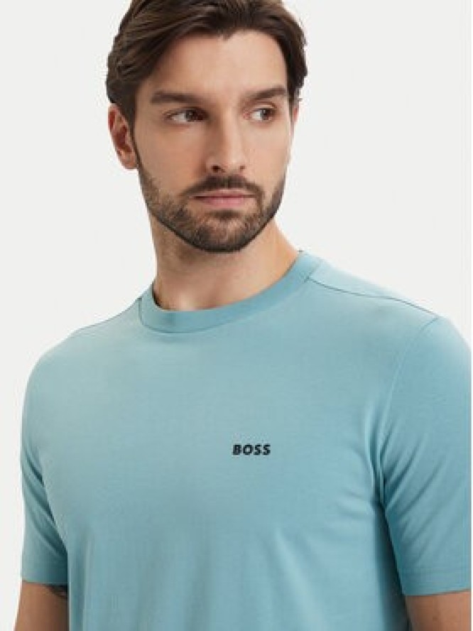 BOSS T-Shirt Tee 50506373 Turkusowy Regular Fit