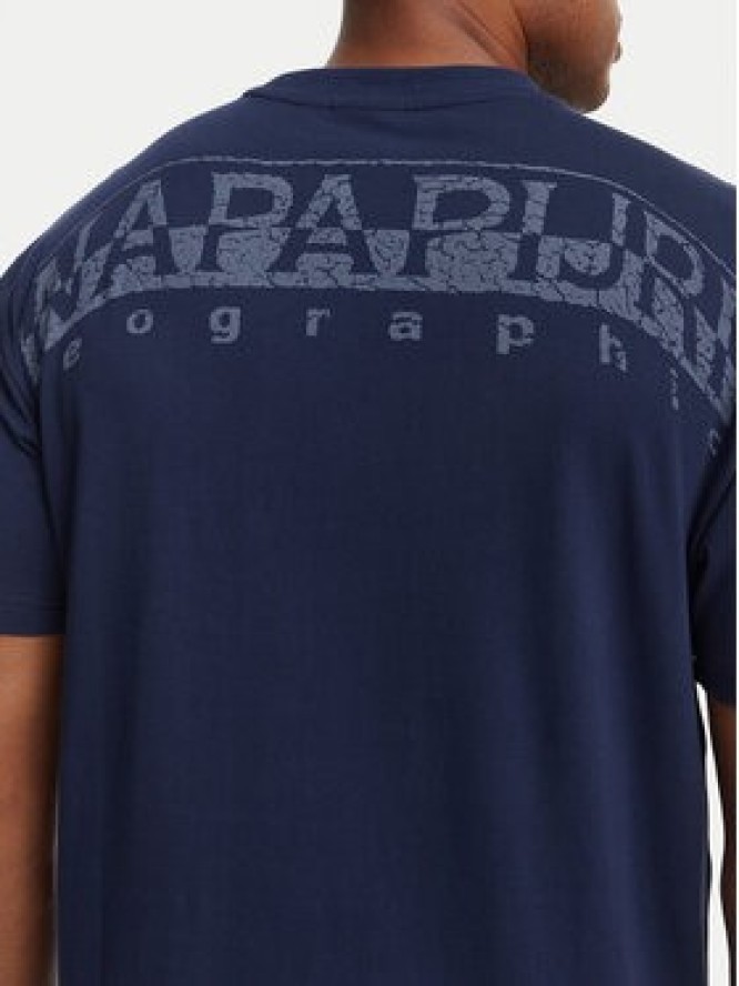 Napapijri T-Shirt Yourte NP0A8AU2 Granatowy Relaxed Fit