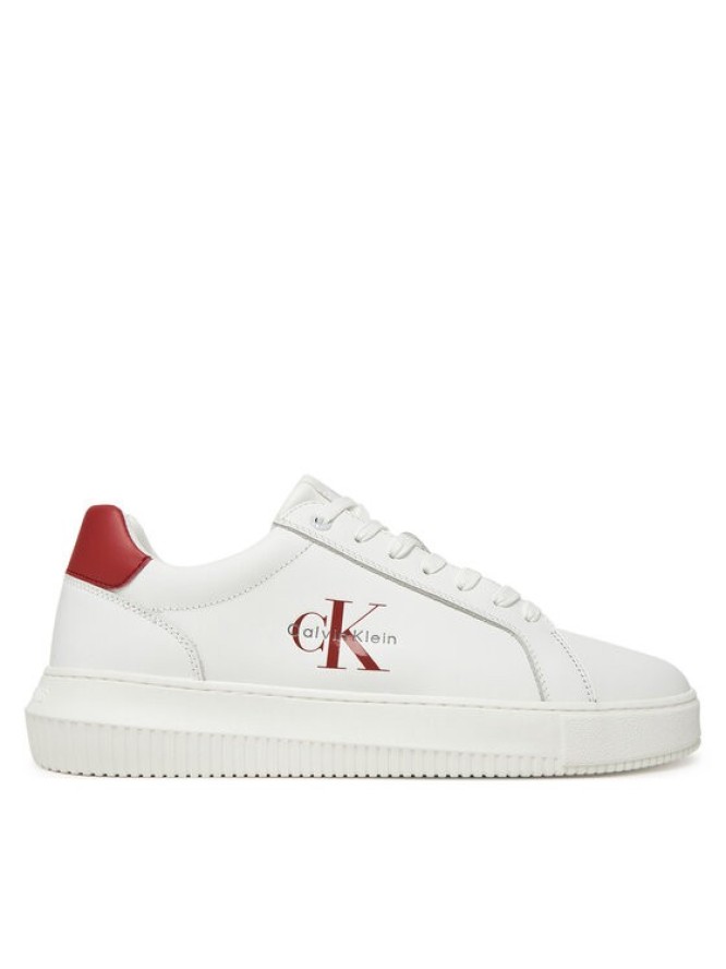 Calvin Klein Jeans Sneakersy Chunky Cupsole Monologo YM0YM01317 Biały