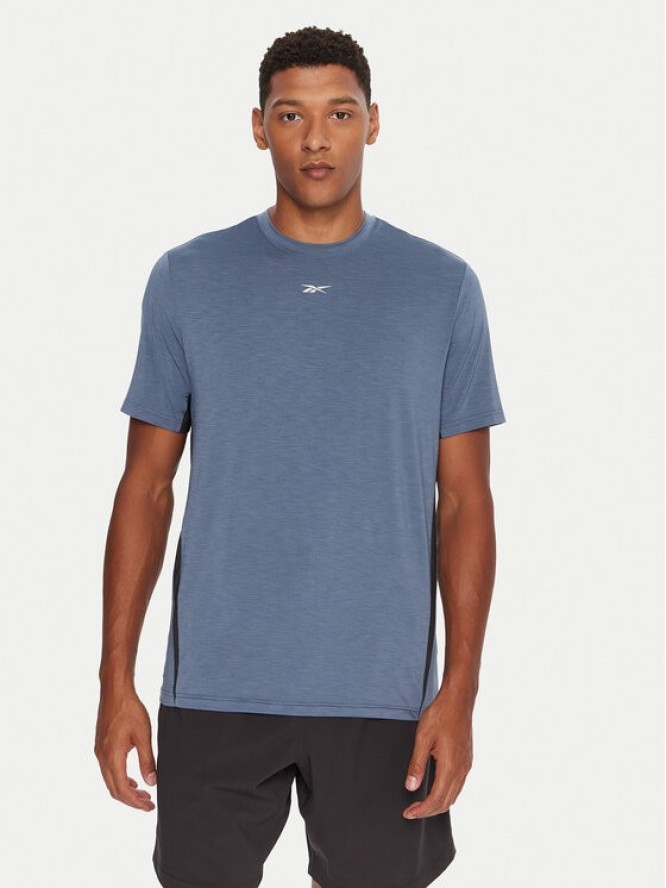 Reebok Koszulka techniczna Running SS RK25180CCM Niebieski Regular Fit