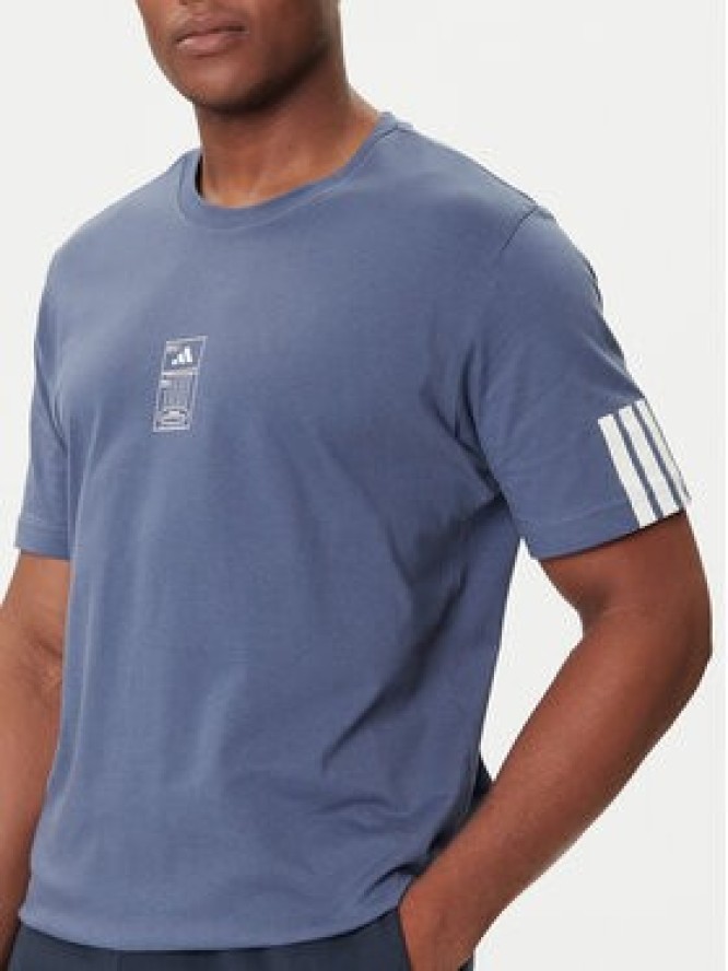 adidas T-Shirt Stadium Ticket JM6472 Niebieski Loose Fit