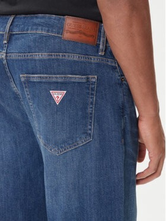 Guess Jeans Jeansy M5BA90 D002C Niebieski Tapered Fit