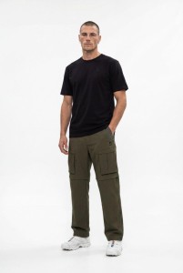 Spodnie Outdoor z Odpinanymi Nogawkami - Turystyka Piesza - Unisex - SOLX - Oliw