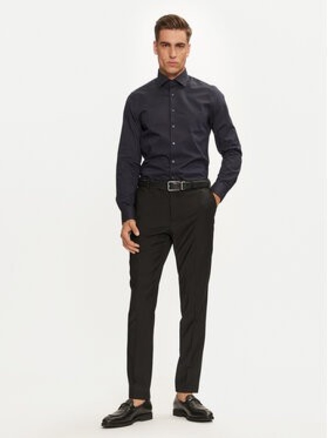 Michael Kors Koszula MK0DS01294 Granatowy Slim Fit