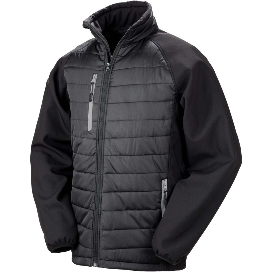 Kurtka Result Softshell Rembourrée Black Compass
