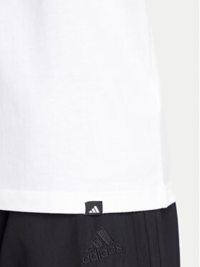 adidas T-Shirt Pennant Trim Graphic JL9226 Biały Regular Fit