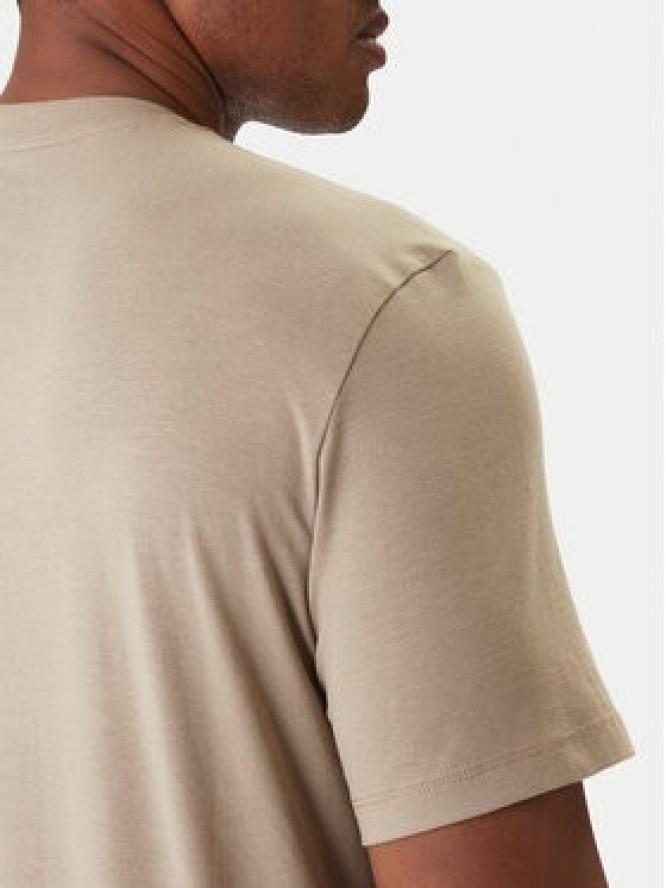 Guess T-Shirt Z2YI12 JR06K Beżowy Regular Fit