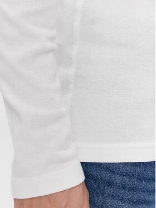 Tommy Jeans Longsleeve DM0DM04409 Biały Slim Fit