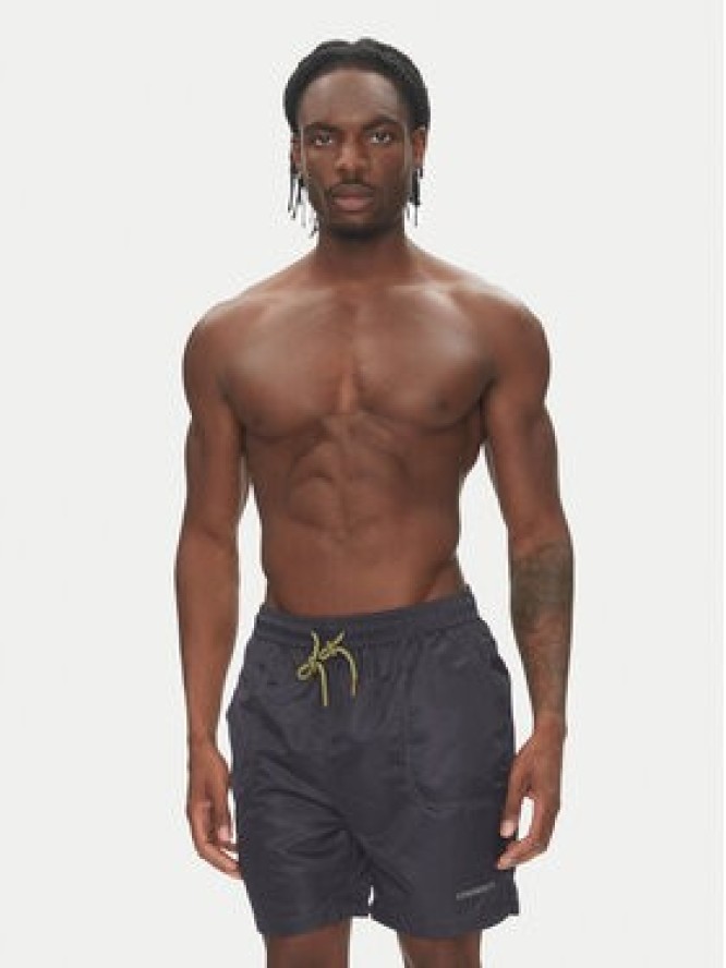 Lindbergh Szorty kąpielowe 30-505056 Granatowy Relaxed Fit