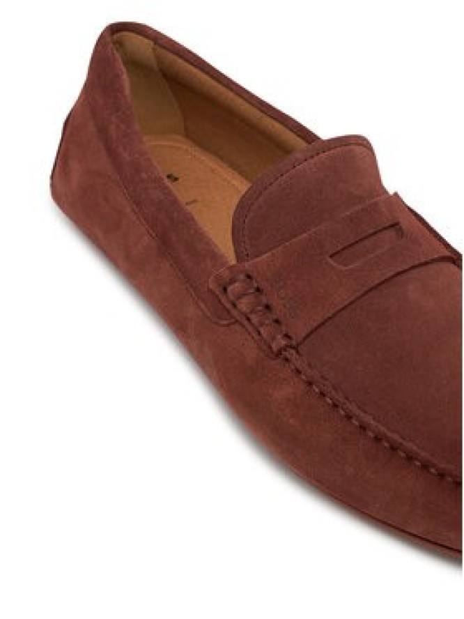 BOSS Mokasyny Noel_Mocc_sdpeb 50541750 Bordowy