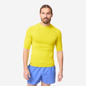 Top UV surfingowy męski Decathlon 100 krótki rękaw