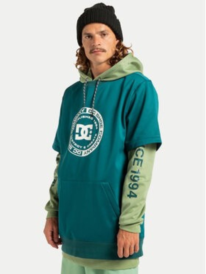 DC Shoes Bluza Dryden ADYFT03440 Zielony Regular Fit
