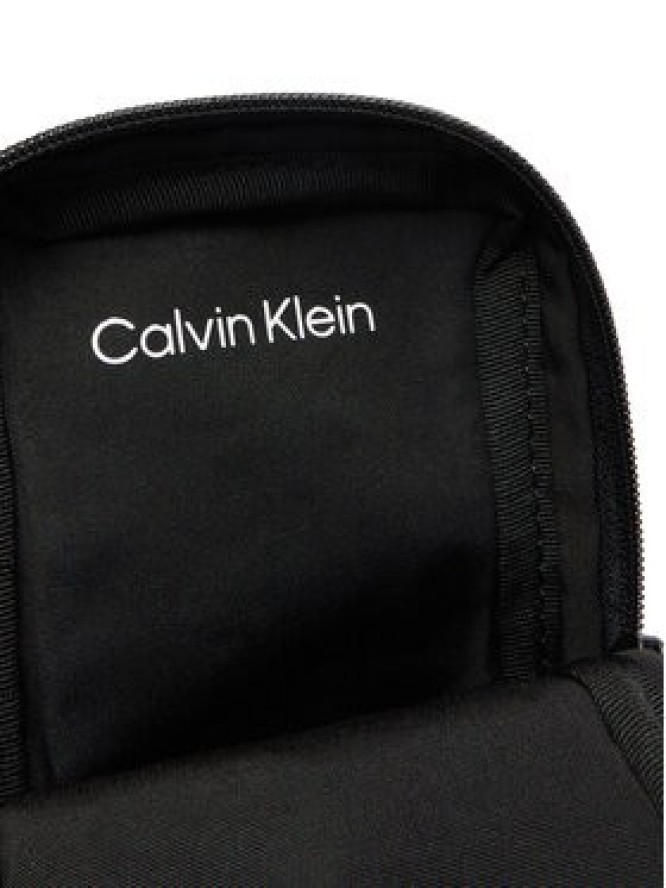 Calvin Klein Saszetka Utility Emblem Phone Crossbody LV04D1192G Czarny