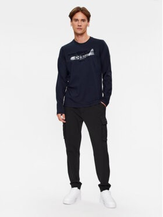 Aeronautica Militare Longsleeve 232TS2132J609 Granatowy Regular Fit