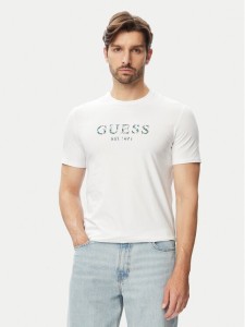 Guess T-Shirt M4YI38 J1314 Biały Regular Fit