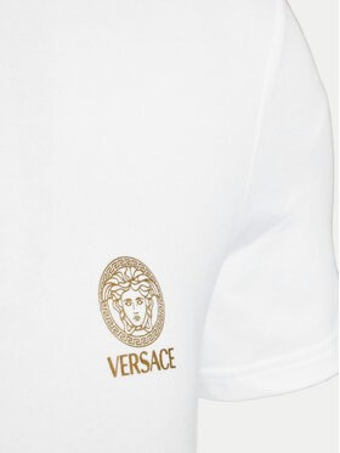 Versace Komplet 2 t-shirtów AU10193 1A10011 Biały Slim Fit