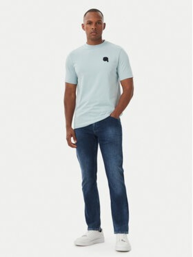 KARL LAGERFELD T-Shirt 755049 562235 Niebieski jasny Regular Fit