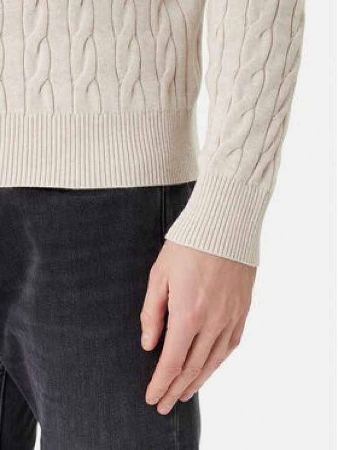 Tommy Hilfiger Sweter MW0MW33132 Beżowy Regular Fit