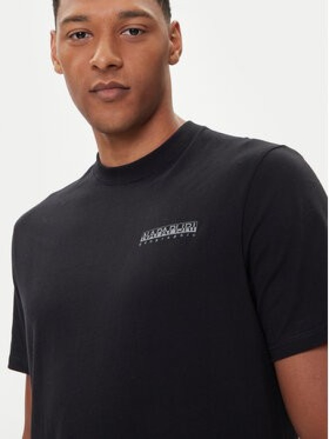 Napapijri T-Shirt S-Back Graphic NP0A88SU Czarny Regular Fit