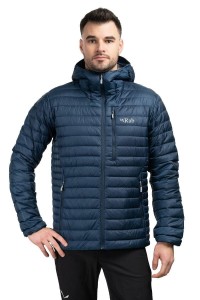 Kurtka puchowa męska Rab Microlight Alpine Jacket z kapturem