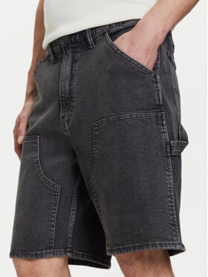Gap Szorty jeansowe 767488 Czarny Relaxed Fit