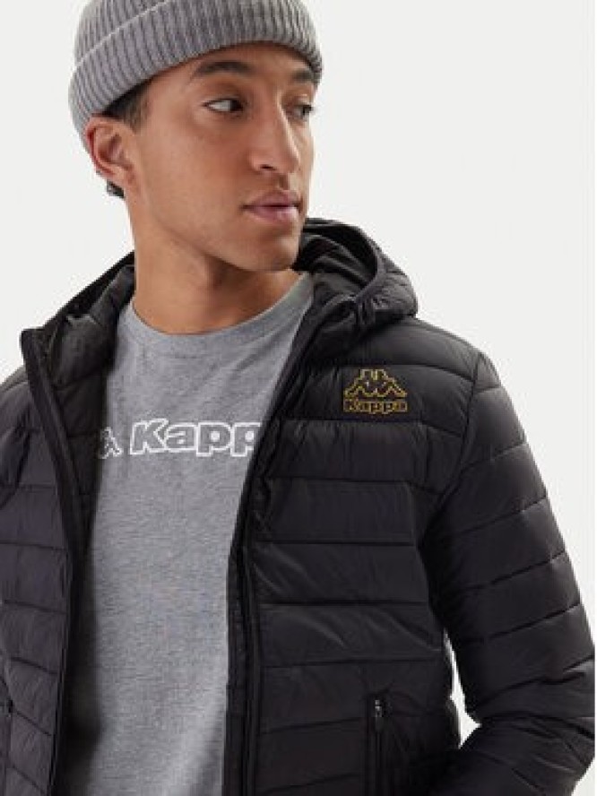 Kappa Kurtka przejściowa Logo Astrom 34243TW Czarny Slim Fit