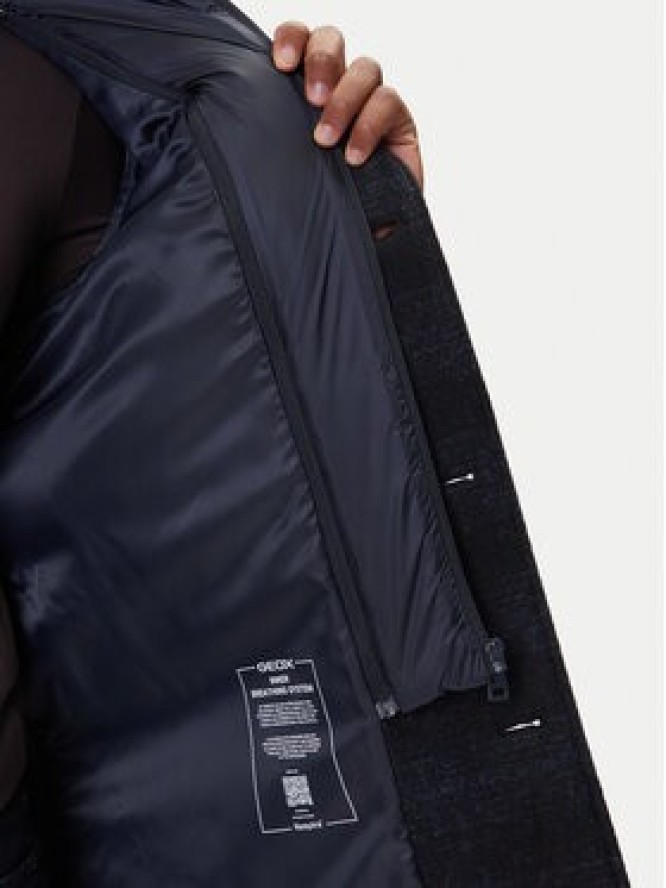 Geox Płaszcz zimowy Claudio M5615A T3289 F0388 Granatowy Regular Fit