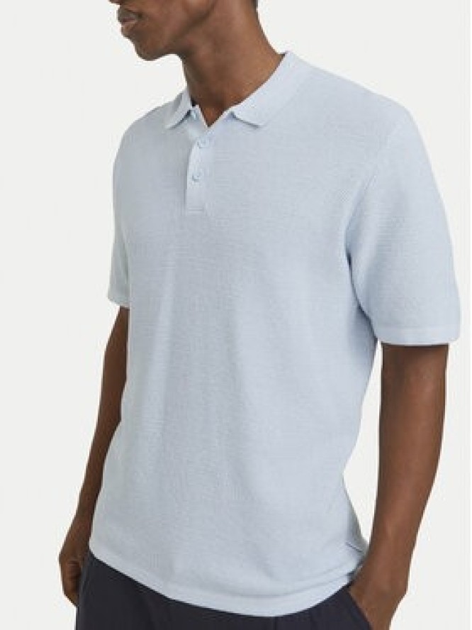 Jack & Jones Sweter George 12268281 Błękitny Relaxed Fit