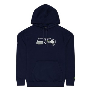 Sweat à Capuche NFL Seattle Seahawks New Era bleu marine
