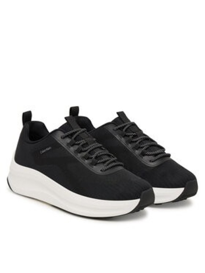 Calvin Klein Sneakersy Andrea - Chunky Ck Stripe Runner Trainers HM0HM02158 Czarny