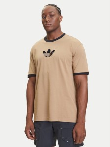 adidas T-Shirt adicolor 2000s Cali JX1516 Beżowy Loose Fit