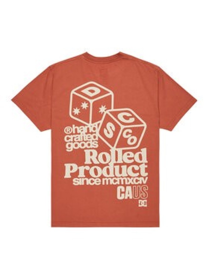 DC Shoes T-Shirt High Rollin EDYZT04367 Pomarańczowy Regular Fit