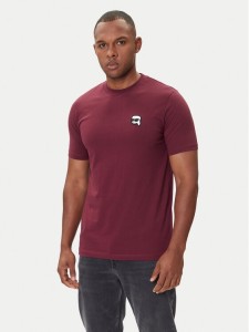 KARL LAGERFELD T-Shirt 755710 554224 Fioletowy Regular Fit