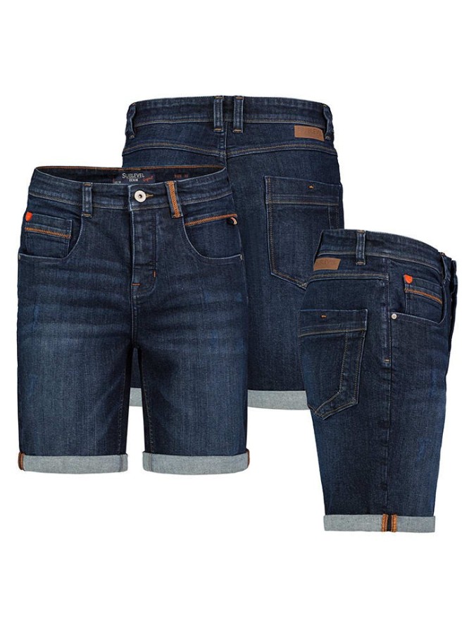 Sublevel Bermudy dżinsowe w kolorze granatowym rozmiar: W29