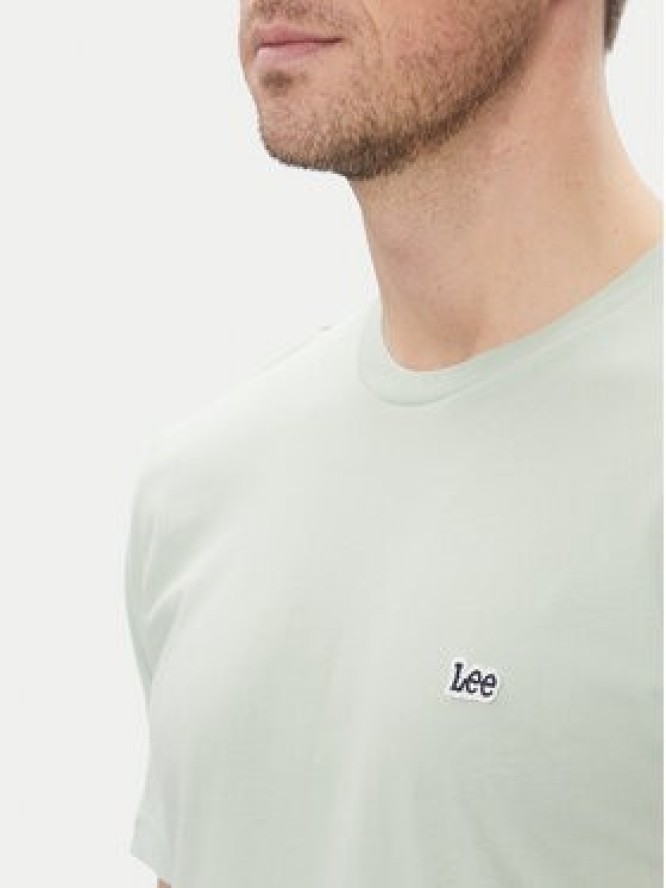 Lee T-Shirt Patch 112364540 Zielony Regular Fit