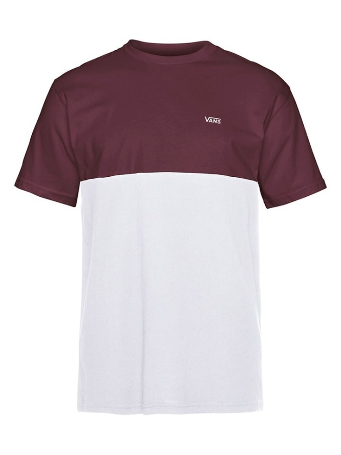 Vans Koszulka w kolorze bordowo-białym rozmiar: XS