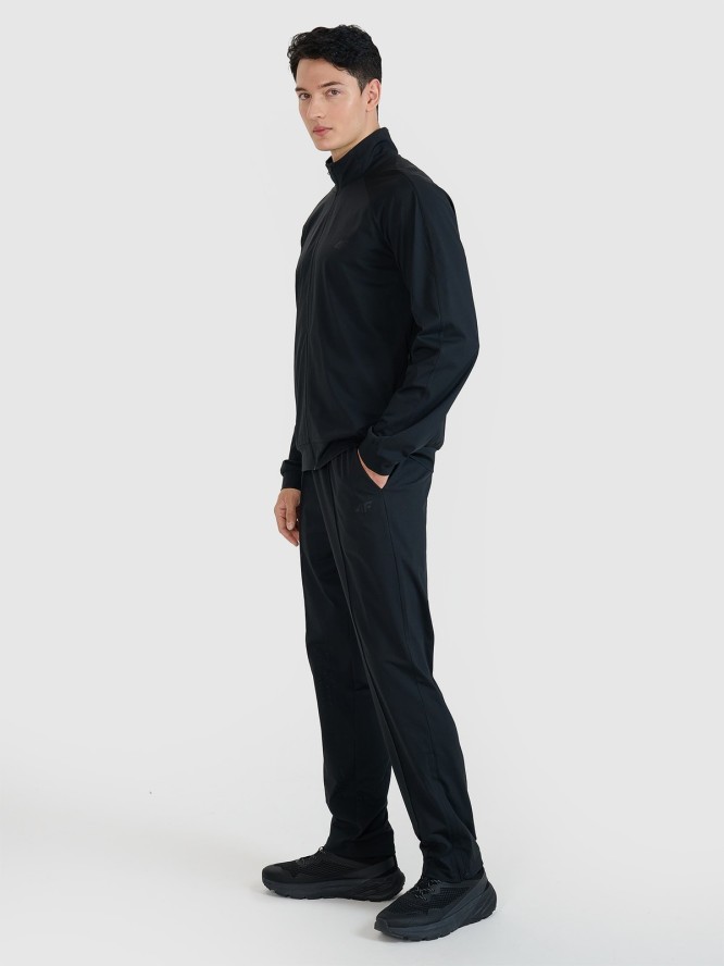 4F Spodnie treningowe szybkoschnące męskie - czarne XL