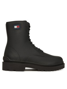 Tommy Jeans Trzewiki Tjm Lace Up Tumbled High EM0EM01631 Czarny