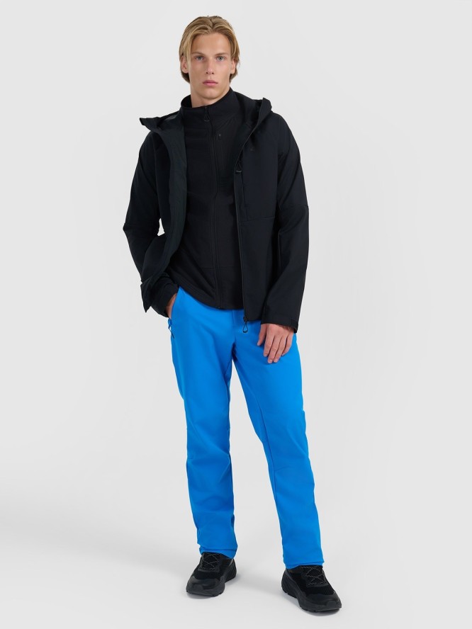 4F Kurtka softshell wiatroodporna membrana 10000 męska - czarna M