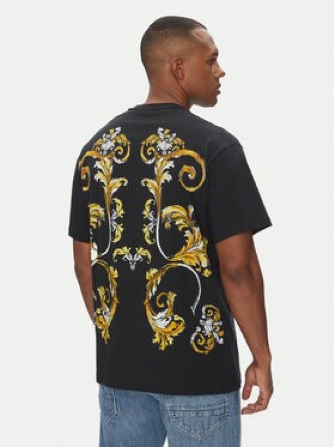 Versace Jeans Couture T-Shirt 78GAH6RB Czarny Regular Fit