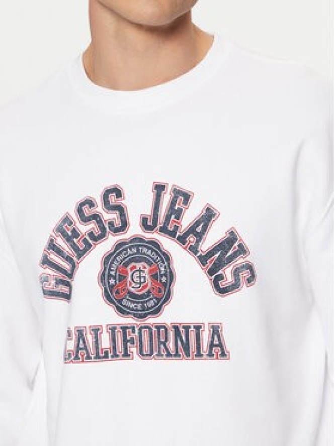 Guess Jeans Bluza M5RQ40 KCPR1 Biały Regular Fit