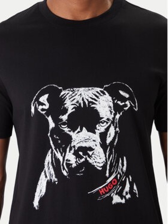 HUGO T-Shirt Dubrox 50553779 Czarny Regular Fit