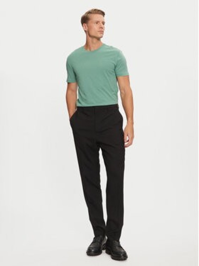 AMI Paris Spodnie materiałowe HTR013.WV0044 Czarny Regular Fit